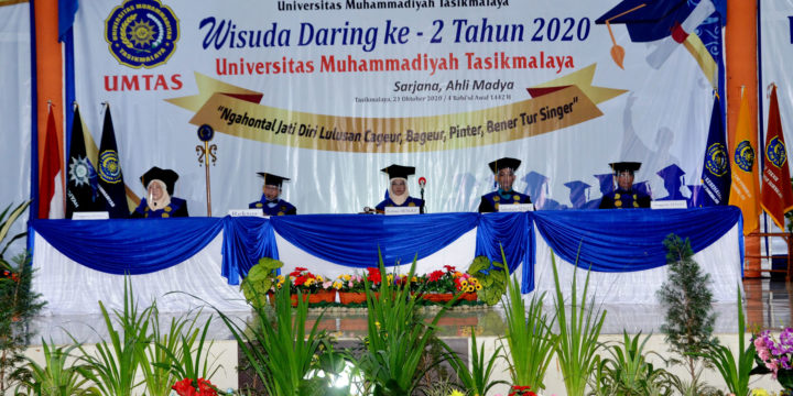 Universitas Muhammadiyah Tasikmalaya (UMTAS) kembali mengadakan wisuda secara daring di tengah wabah pandemi ini